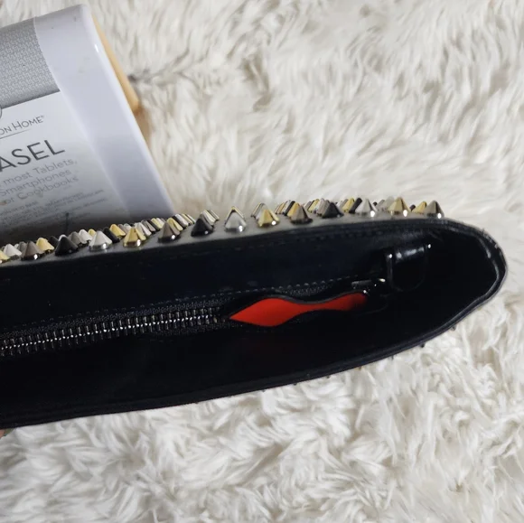 SOLD. Christian Louboutin Loubiposh Multi Color Studded Clutch Bag - Picture 4 of 8